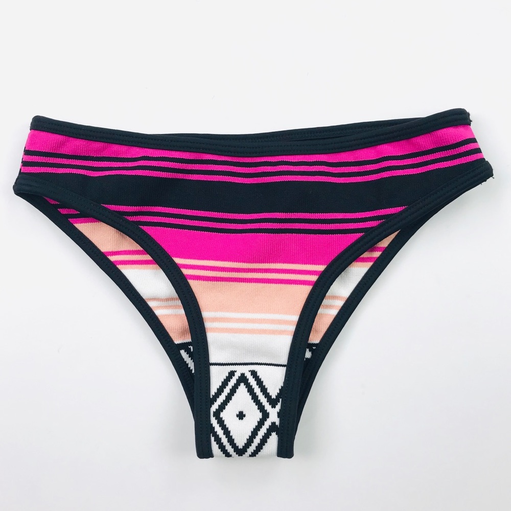 Lovers + friends pink elastic bikini bottoms